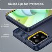 Moto G Power 2023 Blue Carbon Fiber Brushed TPU Case - 6