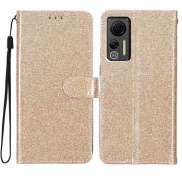 Ulefone Note 14 Gold Glitter Powder Flip Leather Phone Case - 1
