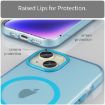 iPhone 14 MagSafe Frosted Translucent TPU PC Full Coverage Case Blue - 5