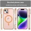 iPhone 14 MagSafe Frosted Translucent TPU + PC Case - Orange Cover - 2