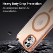 iPhone 14 MagSafe Frosted Translucent TPU + PC Case - Orange Cover - 8