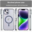 iPhone 14 Plus MagSafe Frosted Translucent TPU PC Case Dark Blue - 2