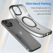 iPhone 15 MagSafe Frosted Translucent TPU PC Case Black Full Coverage - 3