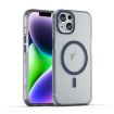 iPhone 15 MagSafe Frosted Translucent TPU + PC Case Dark Blue - 1