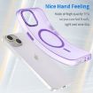 iPhone 15 MagSafe Frosted Translucent TPU + PC Case - Dark Purple - 3
