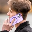iPhone 15 MagSafe Frosted Translucent TPU + PC Case - Dark Purple - 6