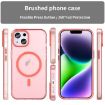 iPhone 15 MagSafe Frosted Translucent Red TPU + PC Full Coverage Case - 2