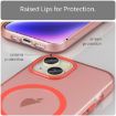 iPhone 15 MagSafe Frosted Translucent Red TPU + PC Full Coverage Case - 5
