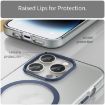 iPhone 15 Pro MagSafe Frosted Translucent TPU PC Case Dark Blue - 5