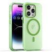 iPhone 15 Pro MagSafe Frosted Translucent Green TPU + PC Case - 1