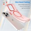 iPhone 15 Pro MagSafe Frosted Translucent TPU PC Case Red Full Coverage - 3