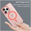 iPhone 15 Pro MagSafe Frosted Translucent TPU PC Case Red Full Coverage - 4