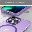 iPhone 13 Pro MagSafe Frosted Translucent TPU PC Case Dark Purple - 5