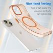 iPhone 16 MagSafe Frosted Translucent TPU PC Case - Orange Cover - 3