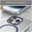 iPhone 16 Pro Max MagSafe Frosted Translucent TPU PC Case Dark Blue - 5