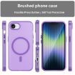 iPhone 16e MagSafe Frosted Translucent TPU PC Case - Dark Purple - 2