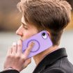 iPhone 16e MagSafe Frosted Translucent TPU PC Case - Dark Purple - 8