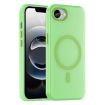iPhone 16e MagSafe Frosted Translucent TPU PC Case - Green, Full Coverage - 1
