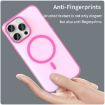 iPhone 15 Pro Max MagSafe Frosted Translucent Pink TPU PC Case - 4