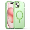 iPhone 15 Plus MagSafe Frosted Translucent Green TPU + PC Case - 1