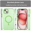 iPhone 15 Plus MagSafe Frosted Translucent Green TPU + PC Case - 2