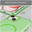 iPhone 15 Plus MagSafe Frosted Translucent Green TPU + PC Case - 5