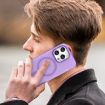iPhone 14 Pro Max MagSafe Frosted TPU + PC Case Dark Purple Cover - 8