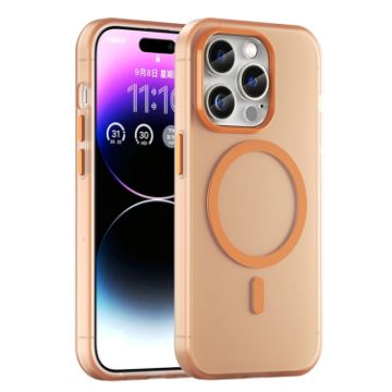 iPhone 14 Pro Max MagSafe Frosted TPU + PC Case Orange Full Coverage - 1