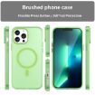iPhone 13 Pro Max MagSafe Frosted Translucent TPU PC Case - Green - 2