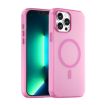 iPhone 13 Pro Max MagSafe Frosted Translucent Pink TPU PC Case - 1