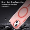iPhone 13 MagSafe Frosted Translucent TPU + PC Full Coverage Case Red - 7