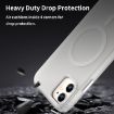 iPhone 12 MagSafe Frosted Translucent TPU PC Full Coverage Case White - 7