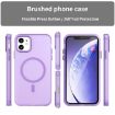 iPhone 12 MagSafe Frosted Translucent TPU PC Case Dark Purple - 2
