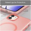 iPhone 12 MagSafe Frosted Translucent TPU PC Full Coverage Case Red - 5