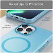 iPhone 12 Pro Max MagSafe Frosted Translucent Blue TPU PC Case - 5