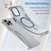 iPhone 12 Pro MagSafe Frosted Translucent Dark Blue Phone Case TPU+PC - 3