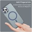 iPhone 12 Pro MagSafe Frosted Translucent Dark Blue Phone Case TPU+PC - 4