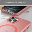iPhone 12 Pro MagSafe Frosted Translucent Red TPU PC Phone Case - 5