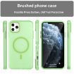 iPhone 11 Pro Max MagSafe Frosted Translucent Green TPU PC Case - 2