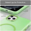 iPhone 11 Pro Max MagSafe Frosted Translucent Green TPU PC Case - 5