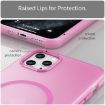 iPhone 11 Pro Max MagSafe Frosted Translucent Pink TPU PC Case - 5