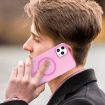 iPhone 11 Pro Max MagSafe Frosted Translucent Pink TPU PC Case - 8