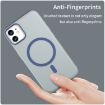 iPhone 11 MagSafe Frosted Translucent TPU PC Case - Dark Blue Cover - 4