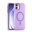 iPhone 11 MagSafe Frosted Translucent TPU PC Case - Dark Purple - 1