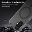 iPhone 17 MagSafe Frosted Translucent TPU PC Full Coverage Case Black - 8