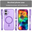 iPhone 17 MagSafe Frosted Translucent TPU PC Case - Dark Purple Cover - 2