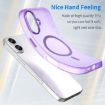iPhone 17 MagSafe Frosted Translucent TPU PC Case - Dark Purple Cover - 3