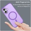 iPhone 17 MagSafe Frosted Translucent TPU PC Case - Dark Purple Cover - 4