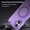 iPhone 17 MagSafe Frosted Translucent TPU PC Case - Dark Purple Cover - 8