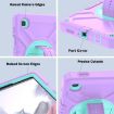 Samsung Galaxy Tab A7 Lite 360 PC Silicone Case with Strap - Purple Cyan - 7
